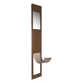Dog Door for Sliding Glass Door, 75 7/8 to 80 11/16 in Adjustable Height, Aluminum Alloy Frame with Rotating Hinges, Lock Design (Curtain Size: Size XL, size: Door Height (75-81 inch))