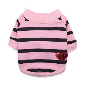 Jarre Aero Bull Pug Puppy Clothes Teddy Milk Cat Pet Spring And Summer Thin Small Dog Puppy (Option: Pink-S)